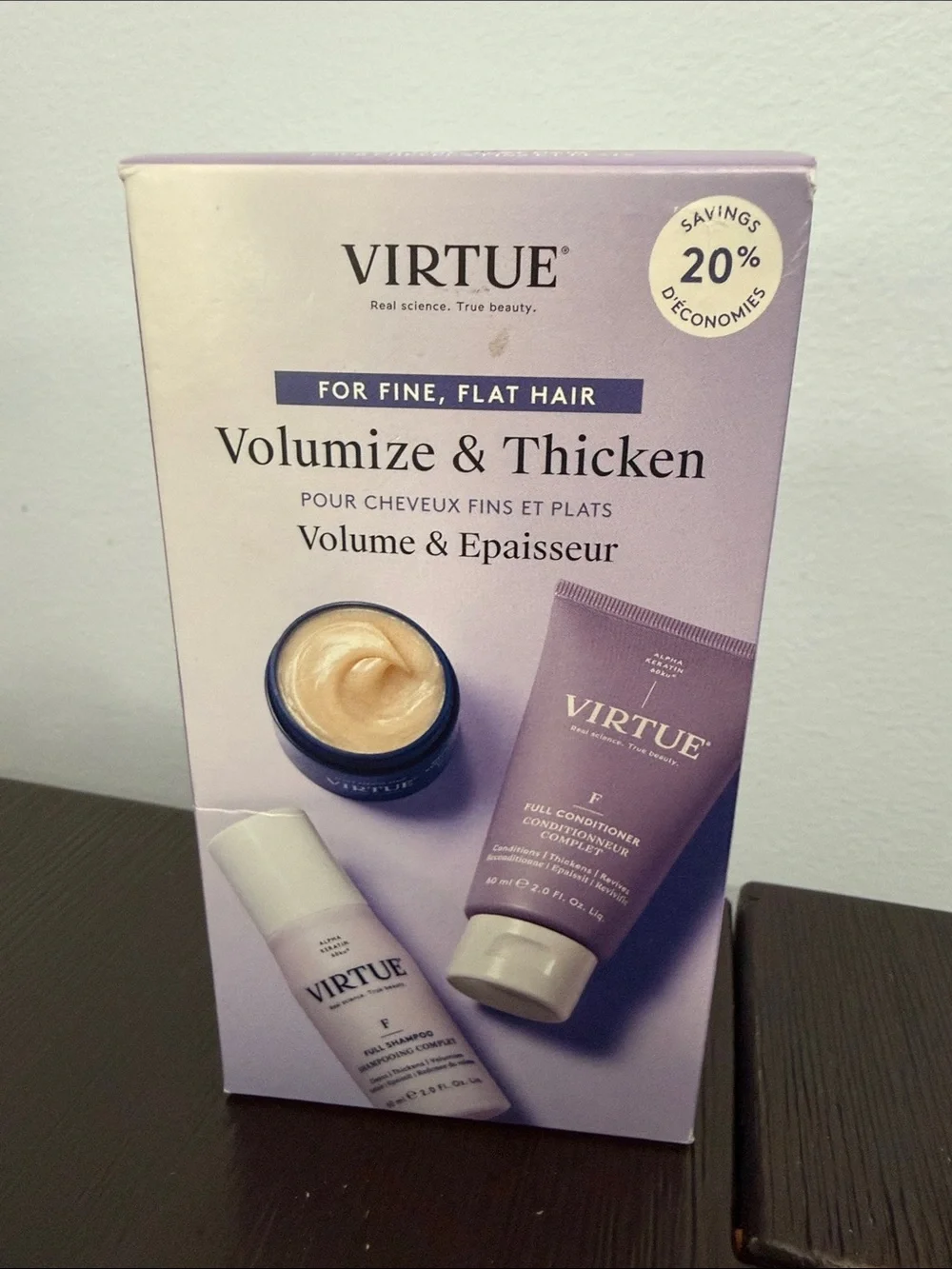 Virtue Full Volumize & Thicken Travel Size Set